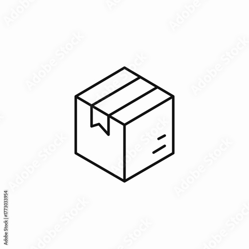 sealed delivery package icon sign vector