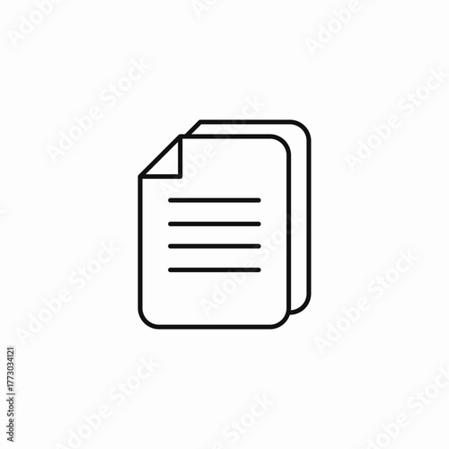 stacked document papers icon sign vector