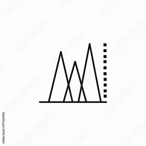 statistical data analysis icon sign vector
