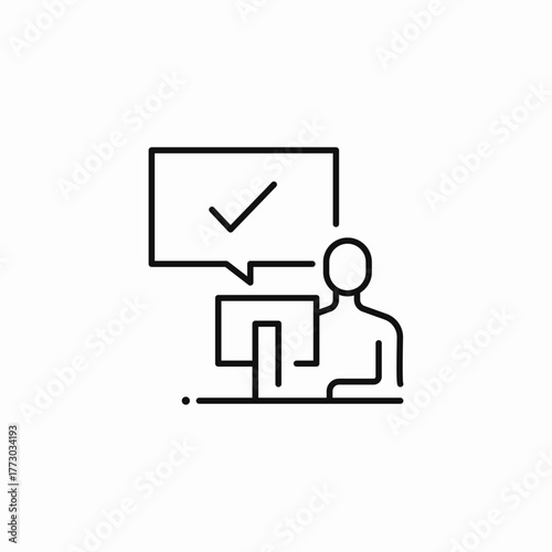task completion check icon sign vector