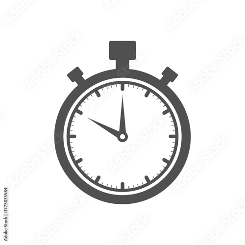 Precise Stopwatch Vector Illustration Measuring Time Speed And Performance Metrics