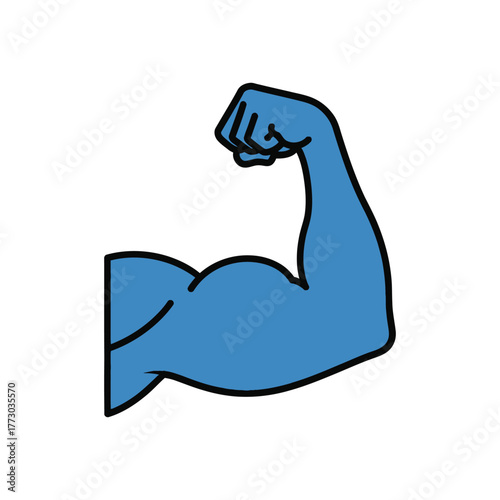 Powerful Strong Hand Vector Illustration Symbolizing Strength Support And Unity