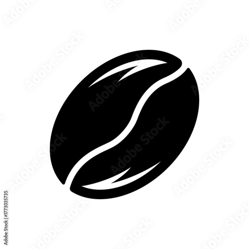 A Minimalist Coffee Bean Illustration Capture the Essence of Coffee