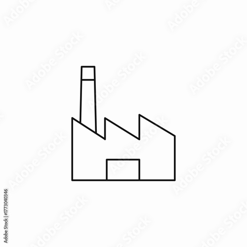 sawtooth roof chimney icon sign vector