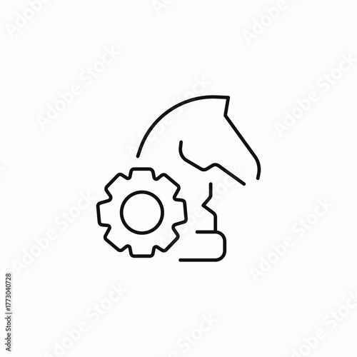strategy planning mechanism icon sign vector