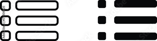 menu icon   vector graphic illustration  with white background flat hand made icon fill icon .