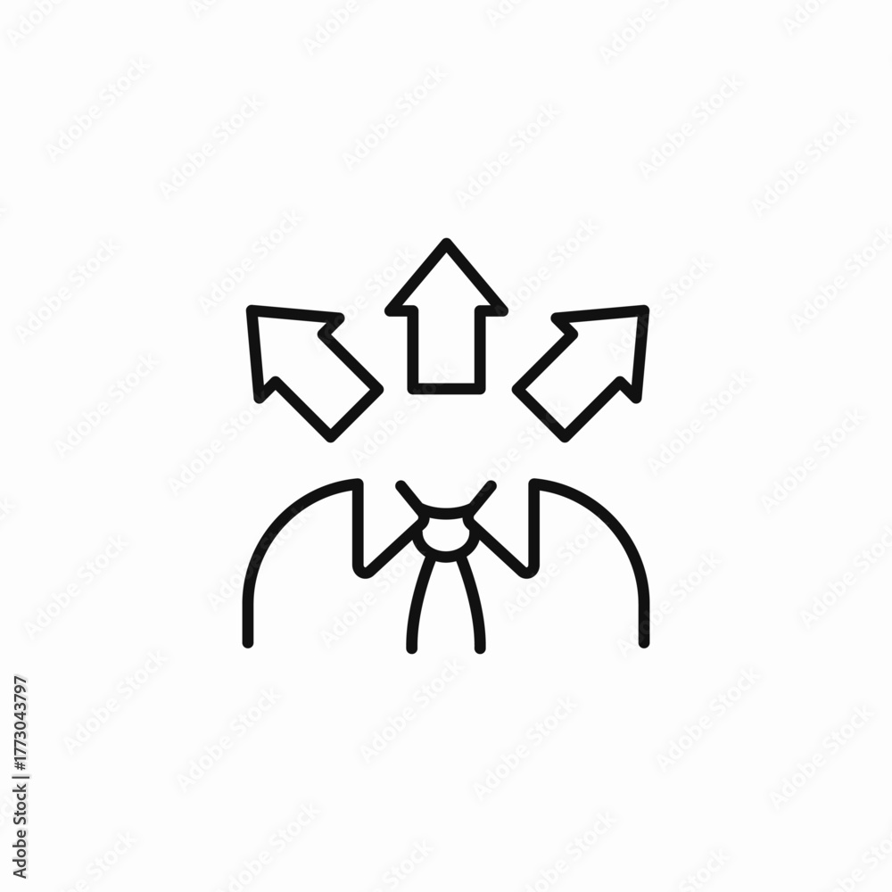 Obraz premium decision making options icon sign vector