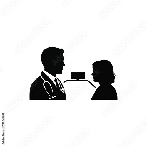 Telemedicine Consultation Doctor Discussing Health Online with Patient