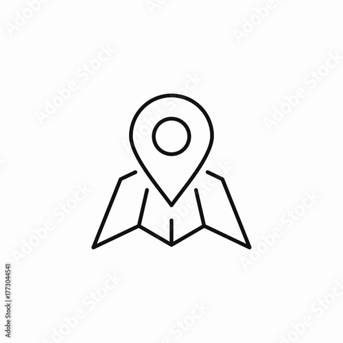 map pin location icon sign vector