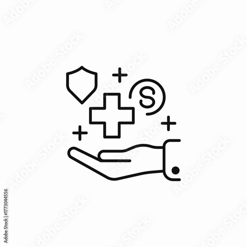 medical health insurance icon sign vector