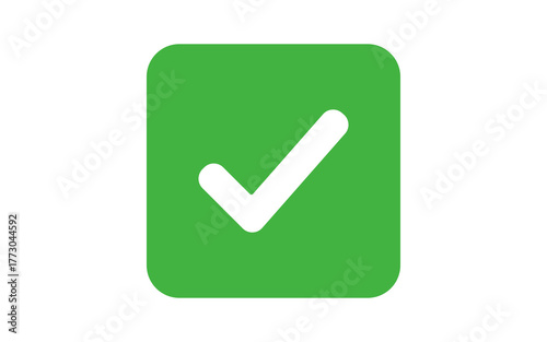Green Checkbox – Transparent Background