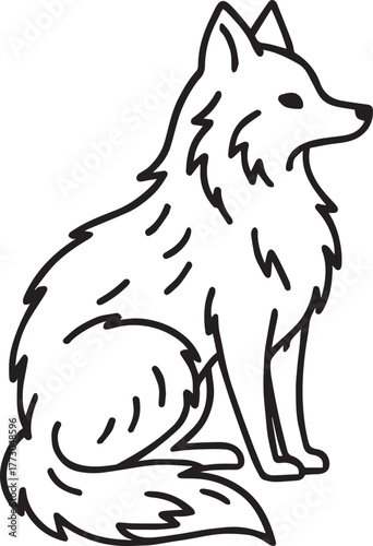 Fox Silhouette Vector Illustration