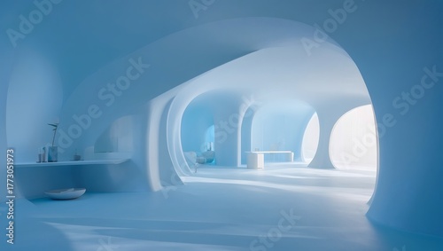 Minimalist Futuristic Interio