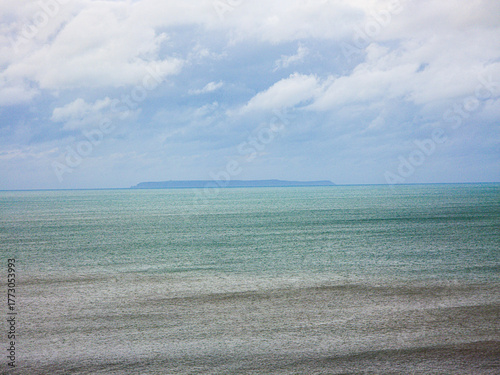beach and blue sky seascape