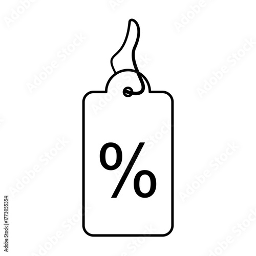 Price Tag icon, simple flat style, illustration, logo sign symbol pictogram template, for ui or ux isolated on white for mobile app, editable