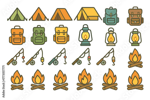 Camping gear and outdoor essentials for a great adventure in nature