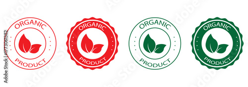 Natural ingredients label icon set. 100% Natural and organic Product Icon Circle Sign food labels. Healthy Food Emblem. Organic food Badge. Eco friendly icons. Ecologic food stamps. Vector