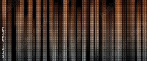 abstract striped background with orange and grey gradient and halftone texture 