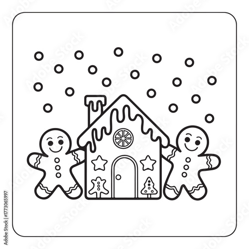cute candle with holly bold & easy cute christmas coloring page, Whimsical Gingerbread House Coloring Pages for Kids & Adults, Christmas Coloring Pages, bold & easy cozy winter coloring book pages,
