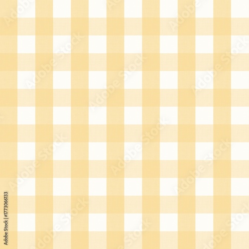 seamless texture of yellow and white checkered fabric