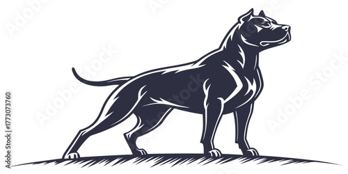Black and white vector silhouette illustration of a dog, wolf, and cat mammal animals with canine and pet wildlife icons