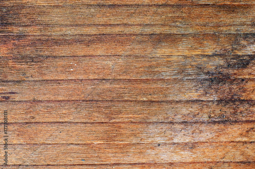 Naklejka premium Rustic wooden planks background with natural wood grain texture