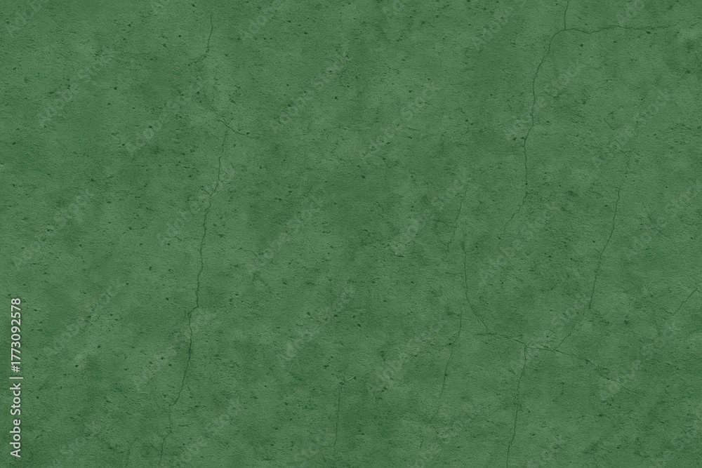 Fototapeta premium Aged green concrete wall texture with stains cracks and subtle mottled patina