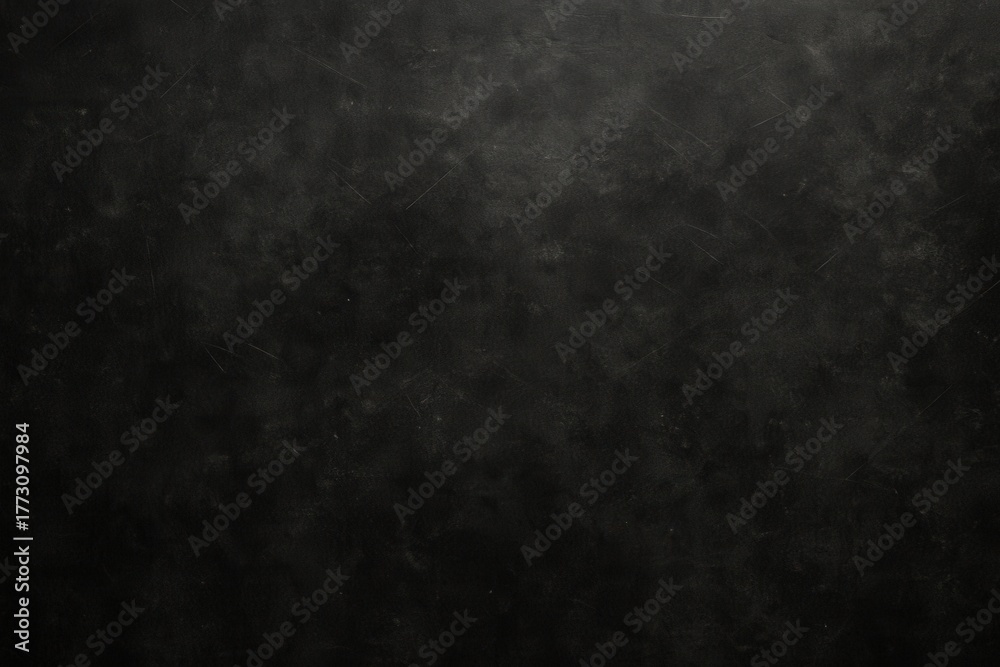 Obraz premium Dark charcoal concrete wall texture with worn grunge scratches and subtle mottled stains