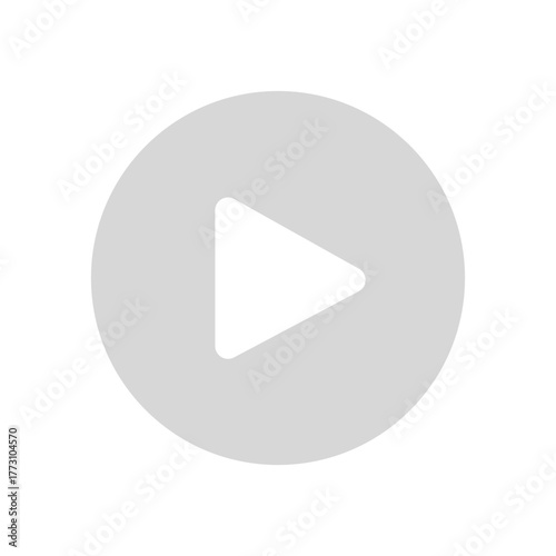 Play Button Icon. Media Player Symbol for Video, Audio, and Multimedia Interface Design