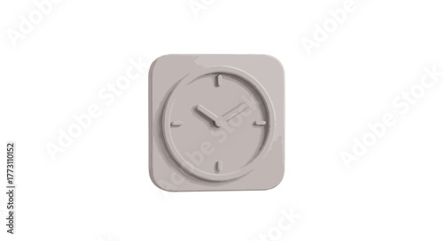 Minimalist clock icon symbolizing time passing and deadlines
