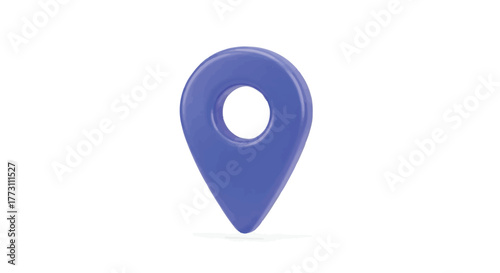 A simple blue map pin icon against a plain white background, representing location and navigation.