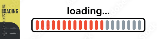 Loading bar. Loading or Installing process. Load sign. System software update and upgrade. Vector loading bar progress icons. Download progress. Color set icons. Vector illustration