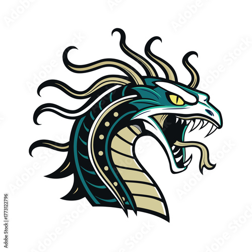 dragon head mascot
