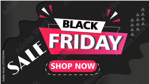 Professionally designed Black Friday Sale banner