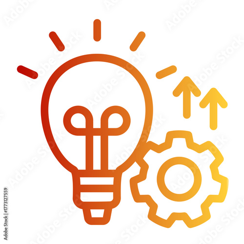 Growth Transformation Development icon from the Personal Growth icon collection (Outline Gradient Style)