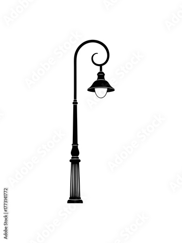 old fashioned street lamp