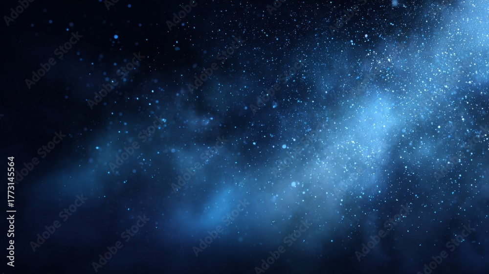 Fototapeta premium A Fascinating Night Sky Filled with Sparkling Stars and Galactic Dust, Evoking the Mystery of the Universe