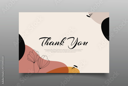 ,thank you card template design,thank you card hand drawn lettering. Calligraphy text composition isolated on white background. Vector lettering design. Black handwriting text. Vector illustration