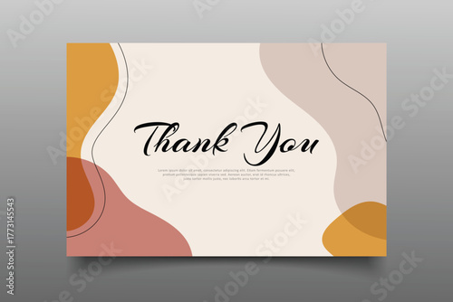 ,thank you card template design,thank you card hand drawn lettering. Calligraphy text composition isolated on white background. Vector lettering design. Black handwriting text. Vector illustration