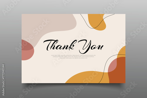 ,thank you card template design,thank you card hand drawn lettering. Calligraphy text composition isolated on white background. Vector lettering design. Black handwriting text. Vector illustration