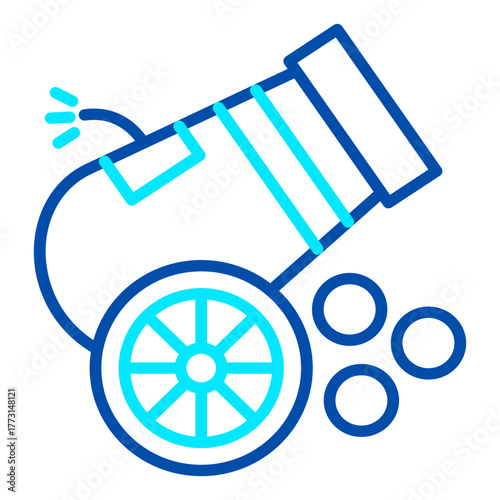 An antique military weapon with a large barrel and wooden wheels symbolizes strength, defense, and combat from a bygone era.