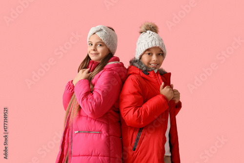 Cute little happy children ...