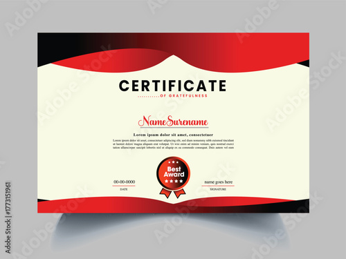 certificate clean exclusive design sample