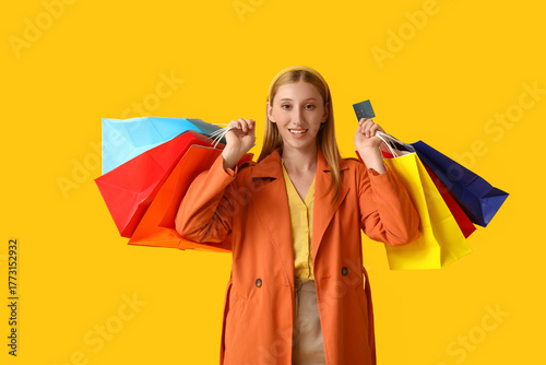 Young woman in autumn cloth...