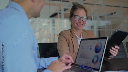Team collaboration in a modern meeting room