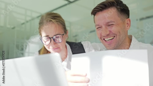 Colleagues collaborating in a meeting
