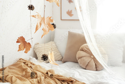 Comfortable bed with dry le...