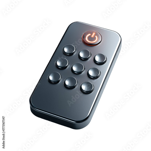 Remote control isolated on transparent background