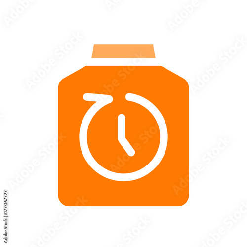 battery lifetime orange icon