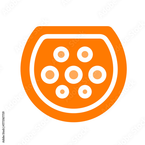 china port ac orange icon